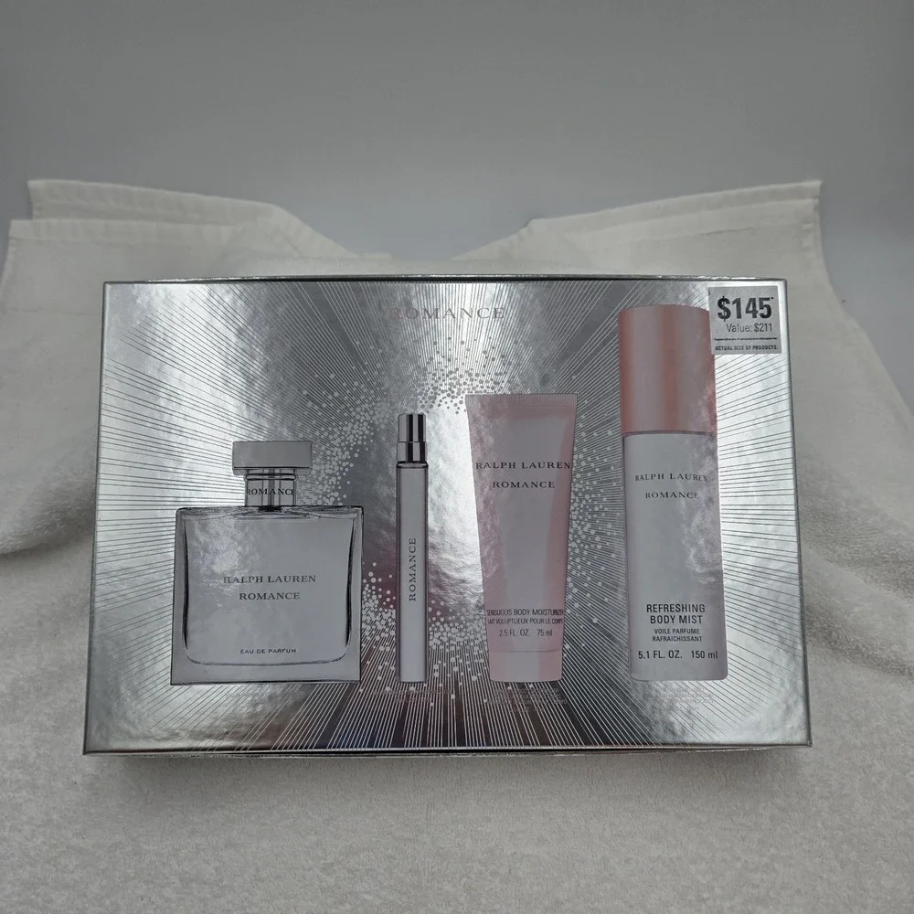Ralph Lauren Romance EMPTY Gift Set Boxes Craft Supply Upcycle Decoupage Decor